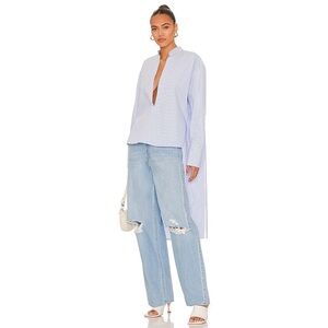 L’Academie Sappho Top in Blue & White